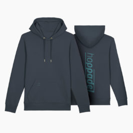 Hoppadel Hoodie – Unisex – Grey & Petrol