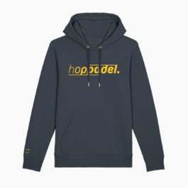 Hoppadel Hoodie – Unisex – Grey & Yellow