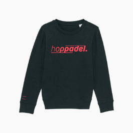 Hoppadel Sweater – Kids – Black & Coral