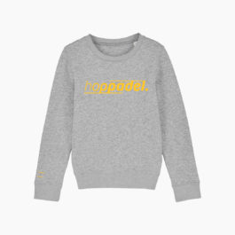 Hoppadel Sweater – Kids – Grey & Yellow