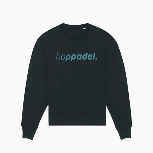 Hoppadel Sweater - Unisex - Black & Petrol