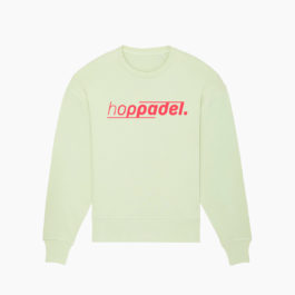 Hoppadel Sweater – Unisex – Green & Coral