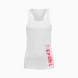 Hoppadel Sport Tanktop – Dames – White & Coral