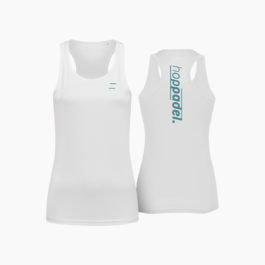 Hoppadel Sport Tanktop – Dames – White & Petrol