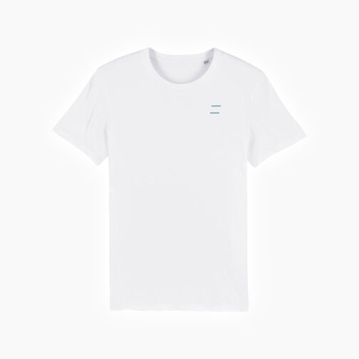 Hoppadel T-Shirt - Unisex - White & Petrol - Image 2