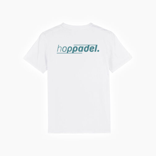 Hoppadel T-Shirt - Unisex - White & Petrol - Image 3