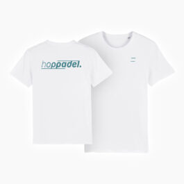 Hoppadel T-Shirt – Unisex – White & Petrol