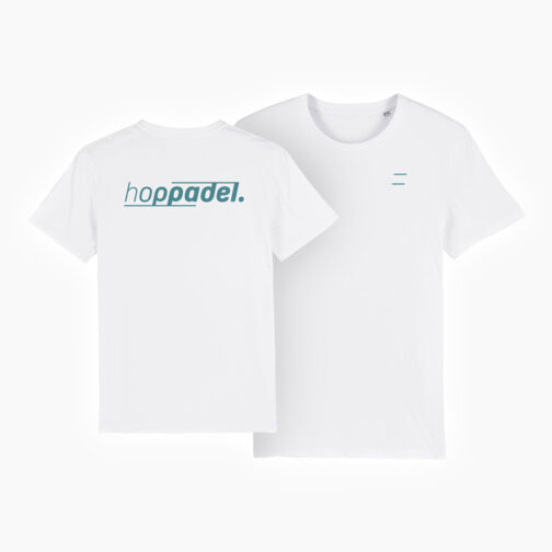 Hoppadel T-Shirt - Unisex - White & Petrol